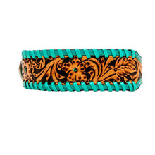 Acety Hand-Tooled Leather Dog Collar — product image 2