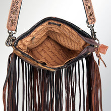 Tooled Cowhide Fringe Crossbody Bag — product image 5