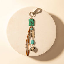 Longhorn Charm Keychain - Desert Turquoise — product image 2