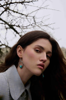Crescent Sky Earrings - Moon Blue — product image 3
