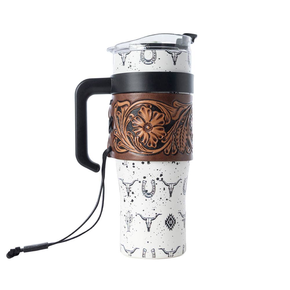 Westmark Tooled Tumbler - White