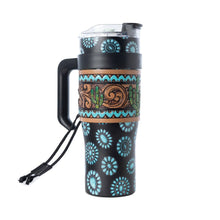 Concho Crest Tooled Tumbler - Black — product image 3