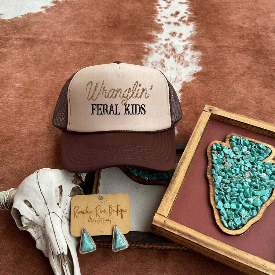 Wranglin' Feral Kids Trucker Hat