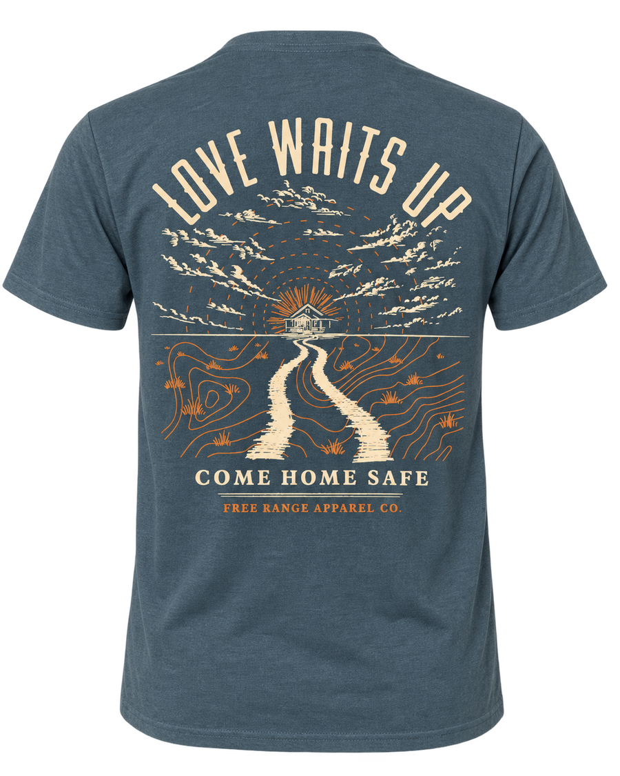 Love Waits Up - T-Shirt — back view