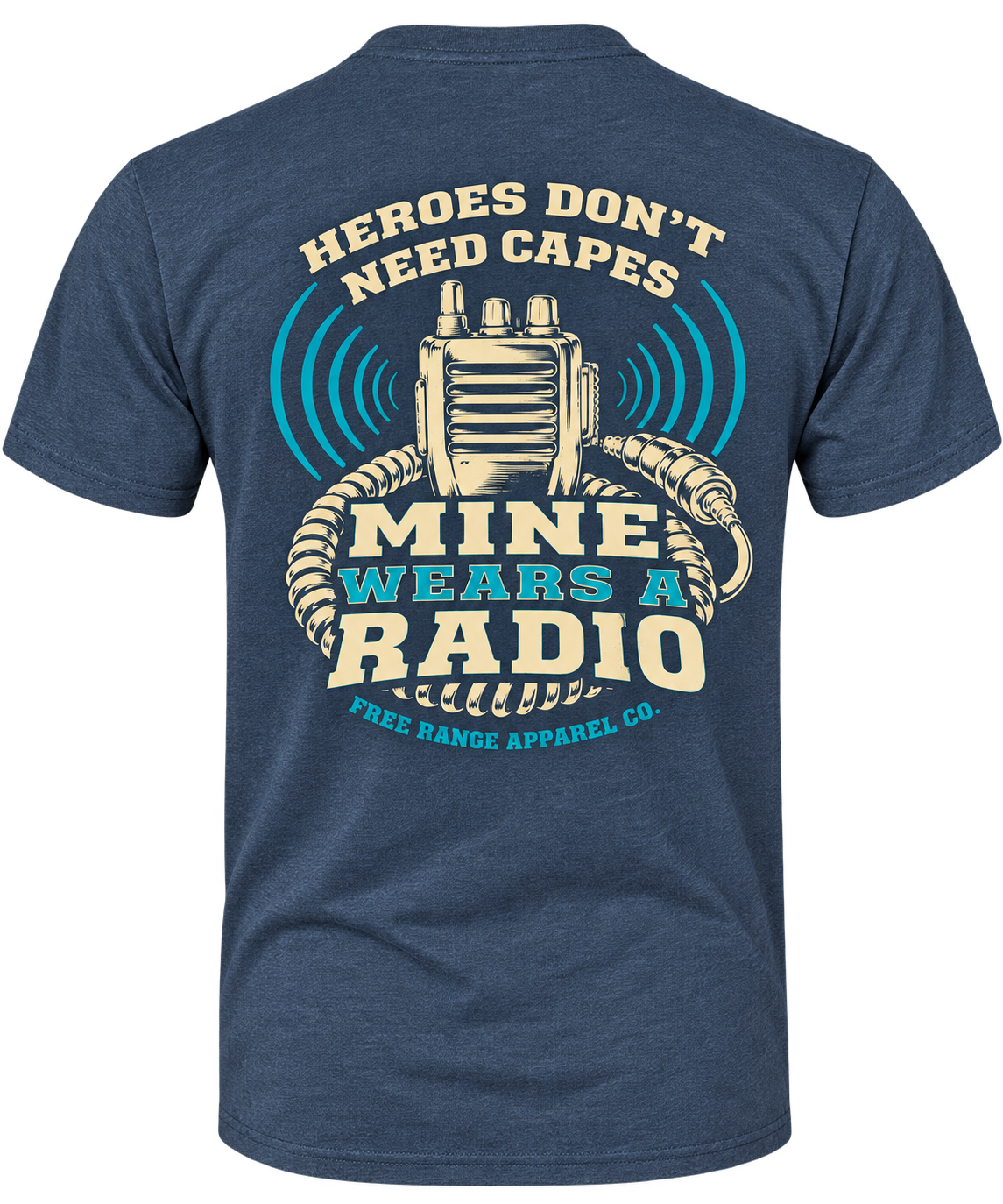 Mine Wears a Radio - T-Shirt — back view