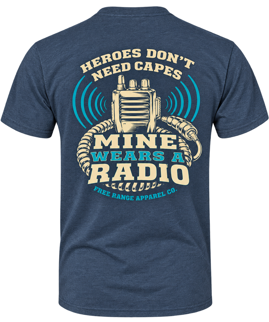 Mine Wears a Radio - T-Shirt — back view
