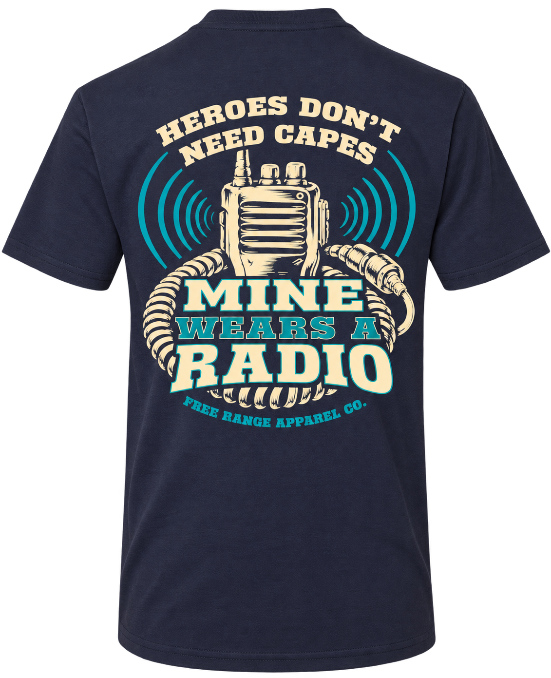 Mine Wears a Radio - Youth - T-Shirt — back view