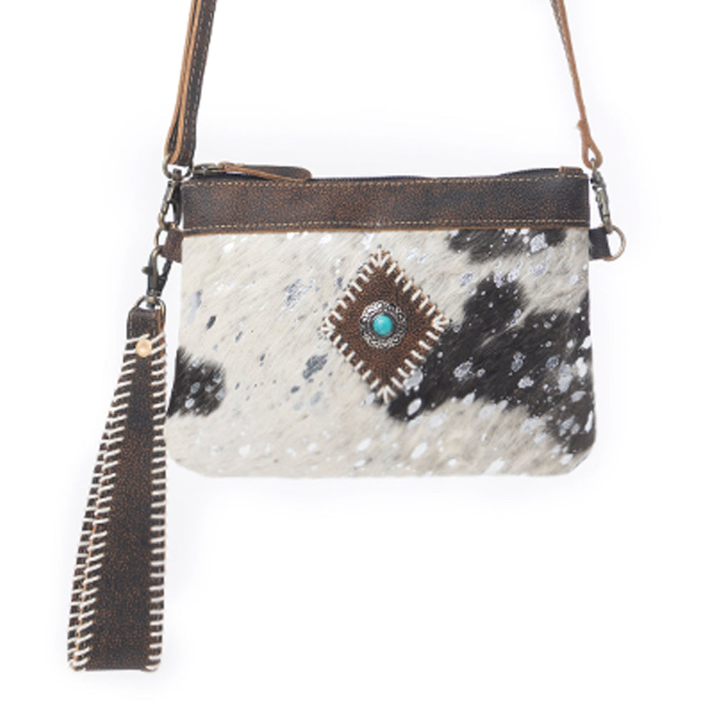 Eye of the Goddess Crossbody Bag in Black