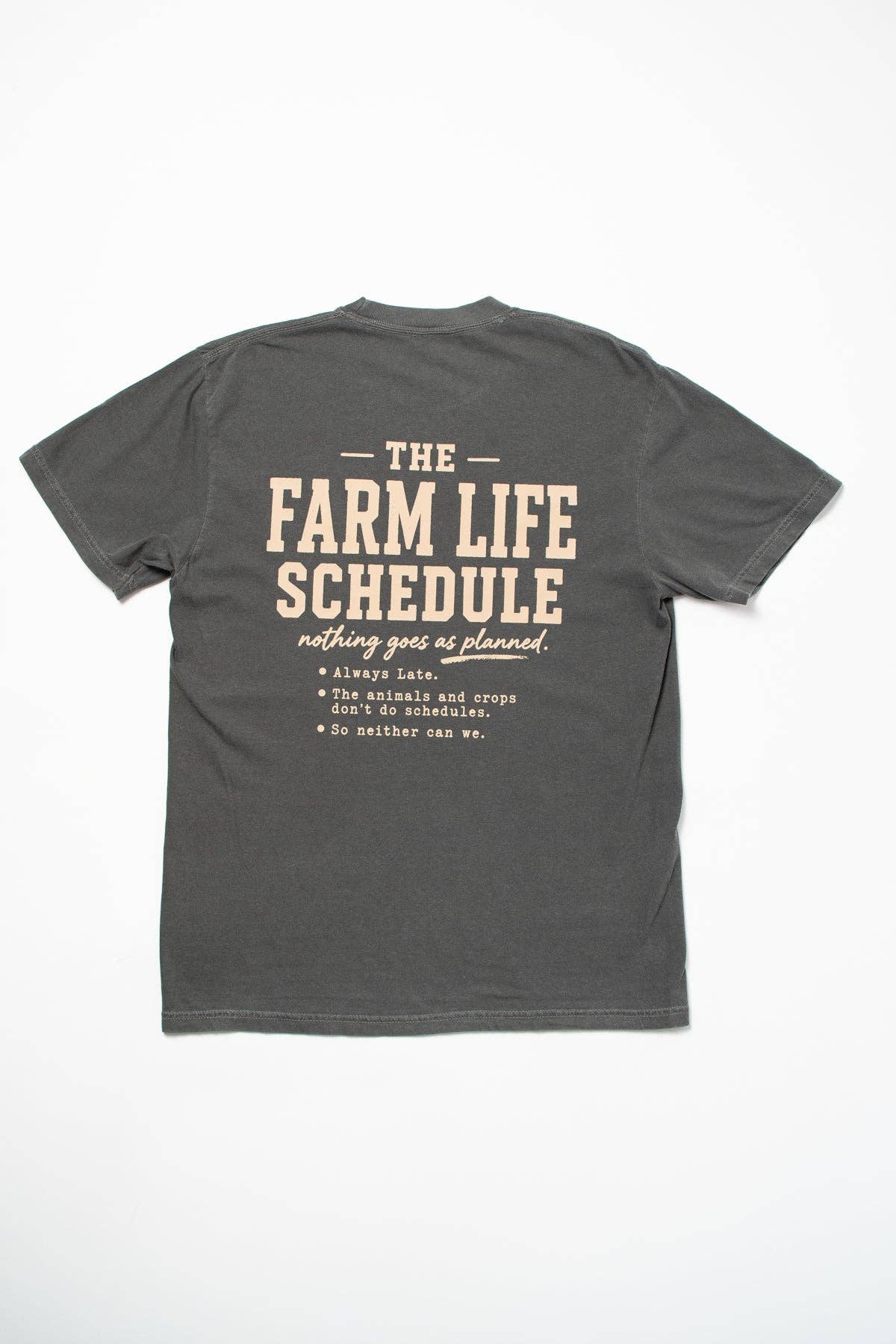 Farm Life Schedule Graphic Tee