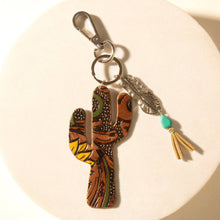 Desert Dune Hand-Tooled Leather Key Fob — product image 1
