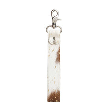 Concho Delight Hair-On Key Fob - Brown & White — product image 3