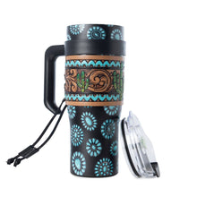 Concho Crest Tooled Tumbler - Black — product image 4