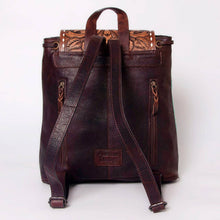 Turquoise Cowhide Tooled Leather Backpack — product image 4