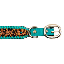 Acety Hand-Tooled Leather Dog Collar — product image 4