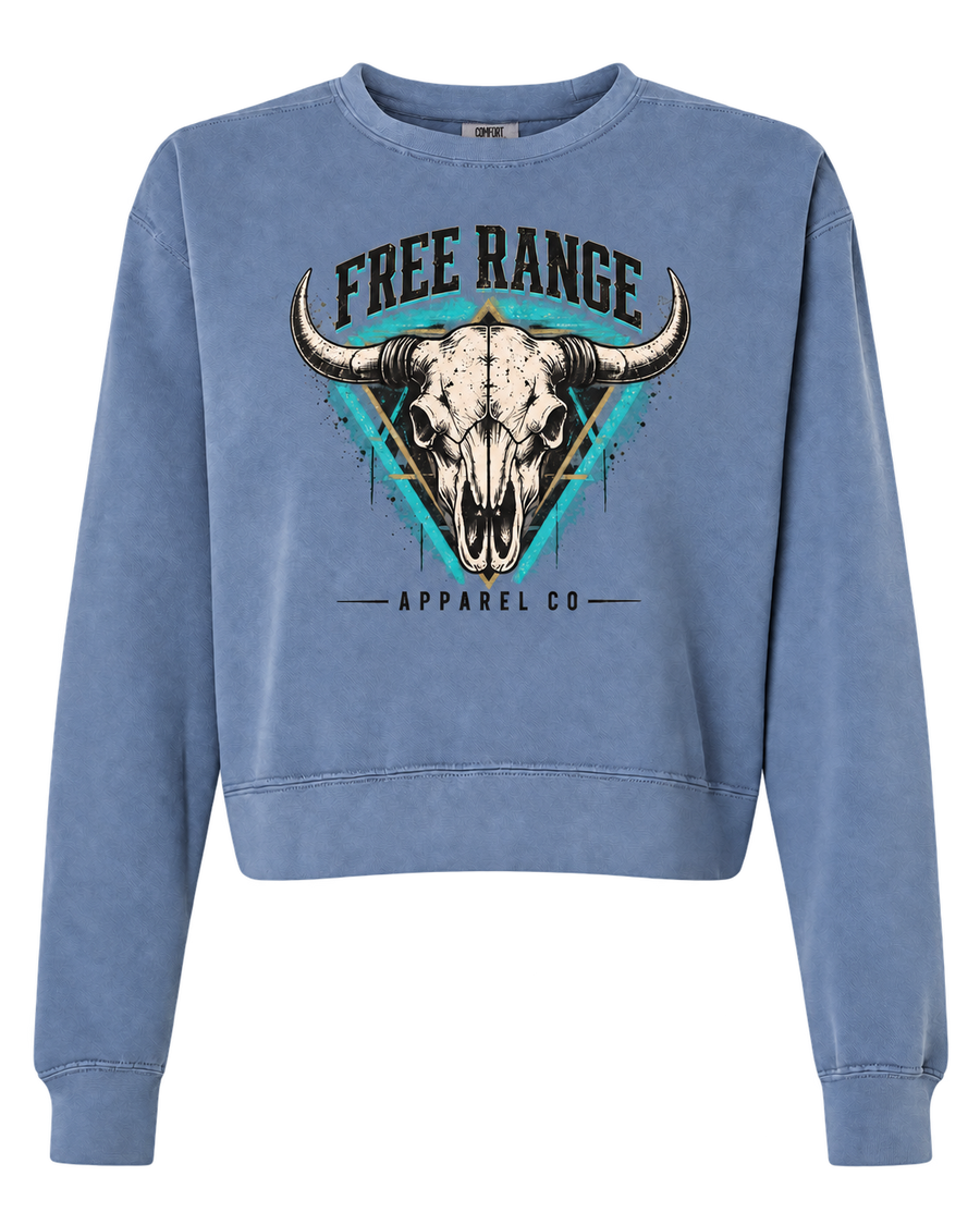 Free Range crewneck in Denim